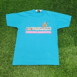 Vintage 1991 Albuquerque Hot-Air Balloon Shirt Womens L/XL 19x27 Fiesta